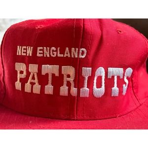 New England Patriots Vintage Snapback Adjustable Red Hat